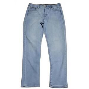 Lularoe Mid Rise Light Wash "Magic Waistband" Straight 30